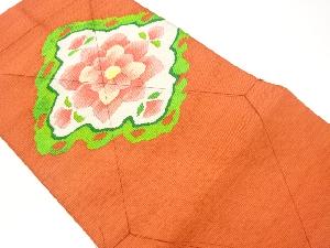 未使用品　抽象花菱模様織出し名古屋帯